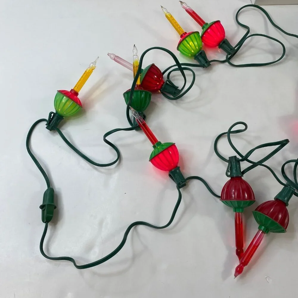 NOMA 7 Bubble Lite Set Christmas Lights With Colorful Action Overload Protection